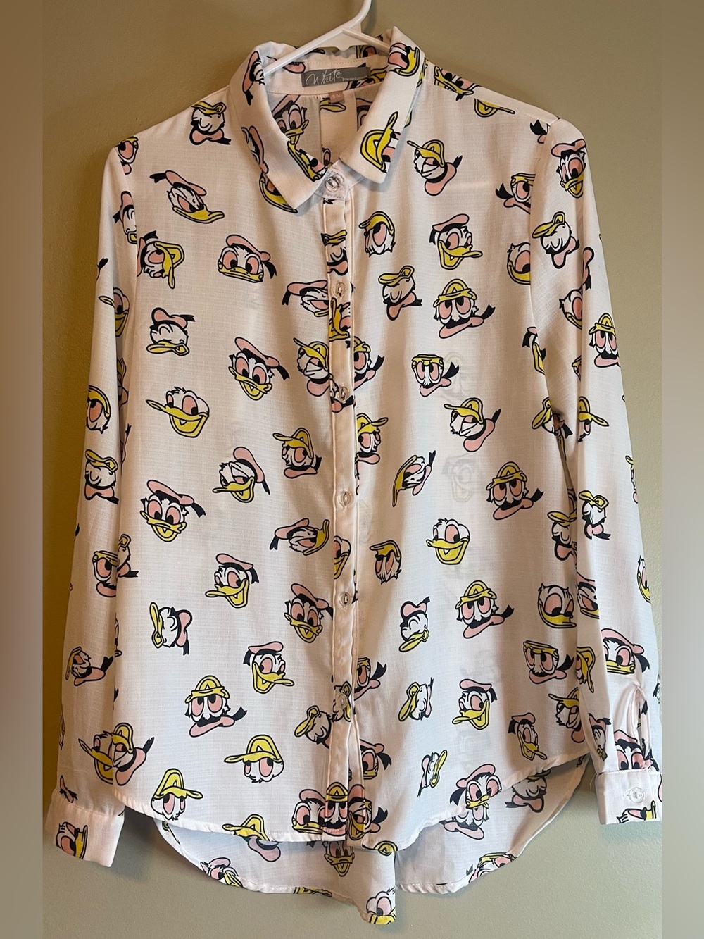 Y2K Novelty Donald Duck Button Down